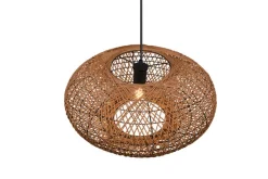 riippuvalaisin Hedda E27 mattamusta/sisal*Trio Lighting Hot