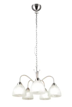 Trio Lighting riippuvalaisin Dobby 5-os E27 harjattu teräs/a