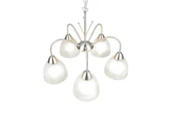 Trio Lighting riippuvalaisin Dobby 5-os E27 harjattu teräs/a