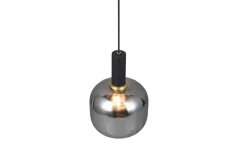 Outlet Trio Lighting riippuvalaisin Diva E27 mattamusta/kromattu