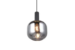 Outlet Trio Lighting riippuvalaisin Diva E27 mattamusta/kromattu