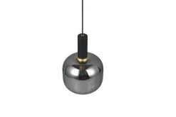 Outlet Trio Lighting riippuvalaisin Diva E27 mattamusta/kromattu