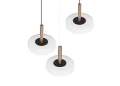 Clearance Trio Lighting riippuvalaisin Celeste LED 3-os kahvinruskea