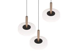 Clearance Trio Lighting riippuvalaisin Celeste LED 3-os kahvinruskea