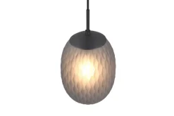 riippuvalaisin Facette 1-os E27 mattamusta/sav*Trio Lighting Hot