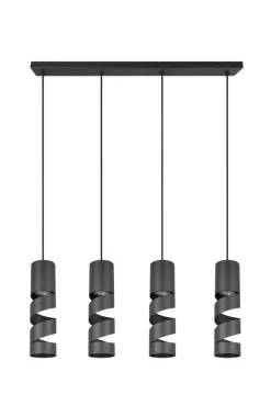 Clearance Trio Lighting riippuvalaisin Stream 4-os GU10 mattamusta