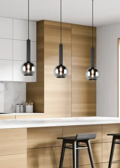 riippuvalaisin Clayton 1-os E27 mattamusta*Trio Lighting Best