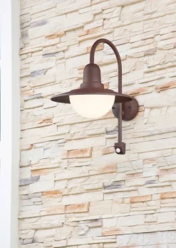 seinävalaisin Norman E27 rustiikki liiketunnis*Trio Lighting Discount