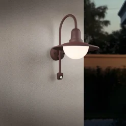 seinävalaisin Norman E27 rustiikki liiketunnis*Trio Lighting Discount