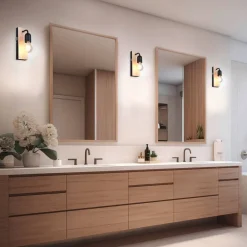 Trio Lighting seinävalaisin Arturo H2O 1-os E27 puu/mattamus