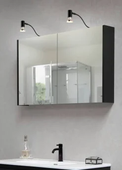 Best Trio Lighting seinävalaisin Giada H2O 1-os GU10 mattamusta