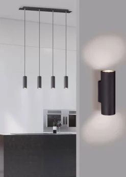 Sale Trio Lighting seinävalaisin Marley 2xGU10 mattamusta