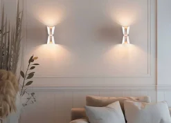 seinävalaisin Coat 2xGU10 mattavalkoinen/kahvi*Trio Lighting Clearance