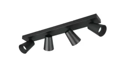 spottivalaisin Sharp 4-os GU10 mattamusta/kult*Trio Lighting New