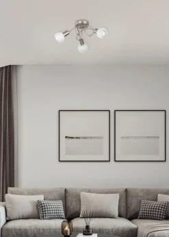 New Trio Lighting spottivalaisin Antibes 3-os 45 cm 3xE14 harjat