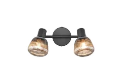 spottivalaisin Tarifa 2-os E14 mattamusta/krom*Trio Lighting Outlet