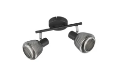 spottivalaisin Tarifa 2-os E14 mattamusta/krom*Trio Lighting Outlet