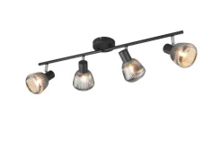 Clearance Trio Lighting spottivalaisin Tarifa 4-os E14 mattamusta/krom