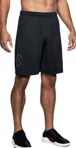 Online Under Armour Treenishortsit UA Tech graphic shorts 001 BLACK