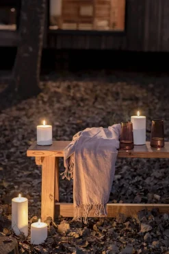 LED kynttilä ulkokäyttöön 8,4x10 cm valkoinen*Uyuni