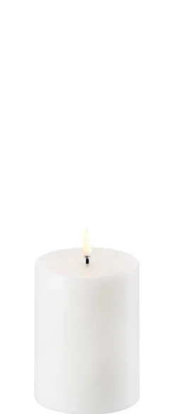 New Uyuni LED pöytäkynttilä 7,8x10 cm valkea smooth