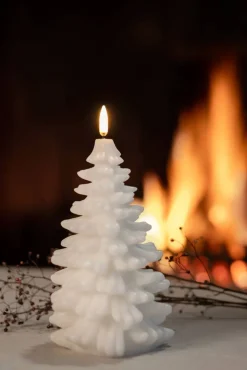 Discount Uyuni LED-kynttilä kuusi 9x12 cm Nordic white Smooth