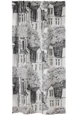 Puukylä valmisverho 140x250 cm harmaa*Vallila