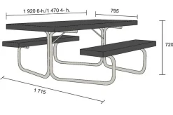 istuinryhmä Breikki 6-p, musta*Varax Sale