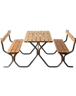 Hot Varax istuinryhmä Rasta Viking, mustalla rungolla