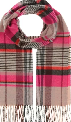 New V.Fraas ruutukaulaliina Cashmink 701043 411 Rosa / Pinkki