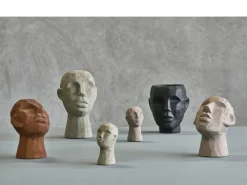 Hot Villa Collection Talvik veistos 23 cm sementti ruskeanharmaa