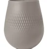 Discount Villeroy&Boch Manufacture Collier vaasi 12x12x15 cm 1,1 L taupe carre
