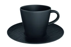 Manufacture Rock kahvikuppi ja alunen musta*Villeroy&Boch Outlet