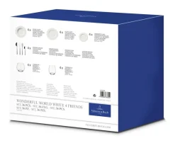 Discount Villeroy&Boch Wonderful World Astiasto 4 hlö valkoinen 36-os.