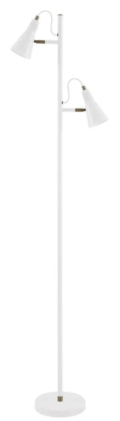 New Virvatuli lattiavalaisin Solina 2-os. 155 cm mattavalkoinen