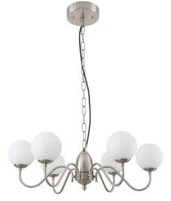 pallokruunuvalaisin Inka sat.kromi matta opalilasi*Virvatuli Discount