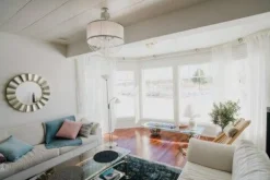 plafondi Sibylla 50 cm harmaa + kristalliprismat*Virvatuli Sale