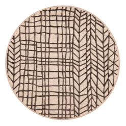 VM-Carpet matto Lastu ø 240 cm 5 ruskea