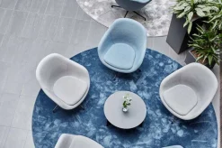 Discount VM-Carpet Satine 791 sininen, Ø 240 cm, kantti 5447