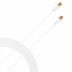 Clearance Wave Antennikaapeli 3 m tuplasuojattu valkoinen