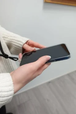 puhelimen kaulanauha musta*Wave