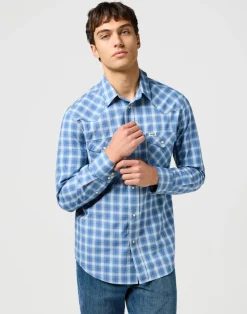 Sale Wrangler paita 112362764 Blue