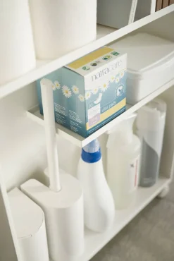 New Yamazaki kapea hyllykkö pyörillä Tower valkoinen