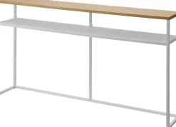 Hot Yamazaki konsolipöytä Tower hyllyllä valkoinen