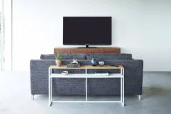 Hot Yamazaki konsolipöytä Tower hyllyllä valkoinen