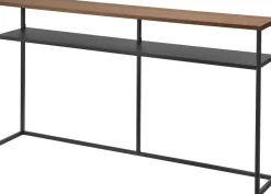 Outlet Yamazaki konsolipöytä Tower hyllyllä musta
