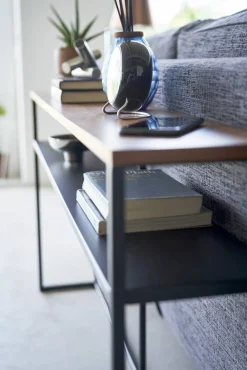 Outlet Yamazaki konsolipöytä Tower hyllyllä musta