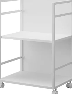 säilytysvaunu Tower 2 tasoa valkoinen*Yamazaki New