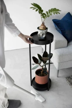 sivupöytä Tower pyörillä musta*Yamazaki Clearance