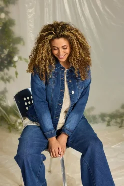 Online Zhenzi farkkutakki Royal 82030 Denim sininen